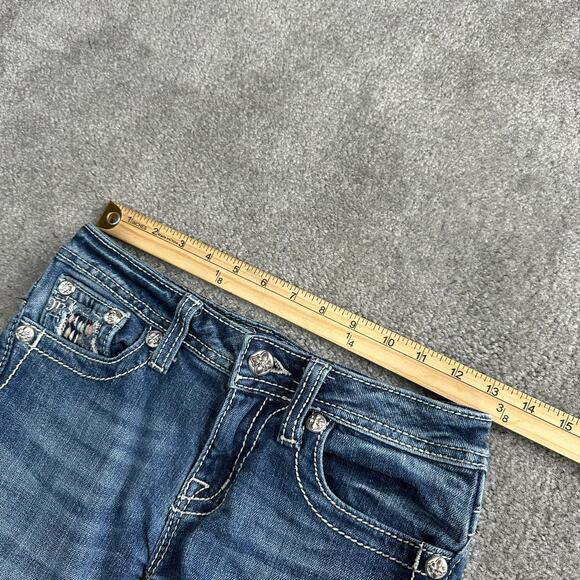 Miss Me Women's Bootcut Jeans Size 26 Embellished Pockets Y2K 2000s - Picture 7 of 8